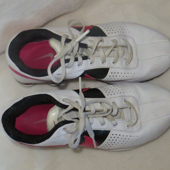 Nike Shox Black Pink Running Flash White Youth 6Y US 7.5 - Picture 2 of 7